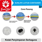 lotus box plastik container 50L dengan roda 2
