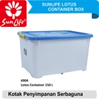 Box Plastik Container 150L dengan roda 4
