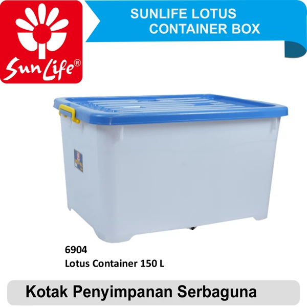 Box Plastik Container 150L dengan roda