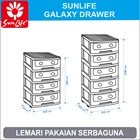 Galaxy Japanese plastic drawer stack 4 and 5 3