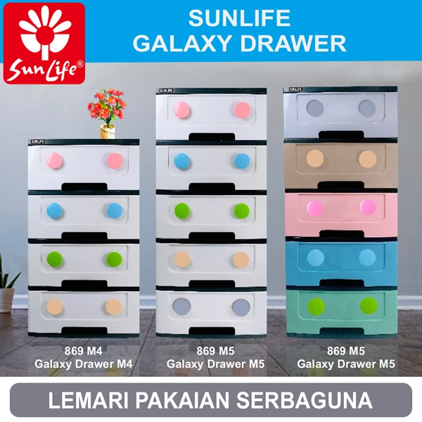Galaxy Japanese plastic drawer stack 4 and 5